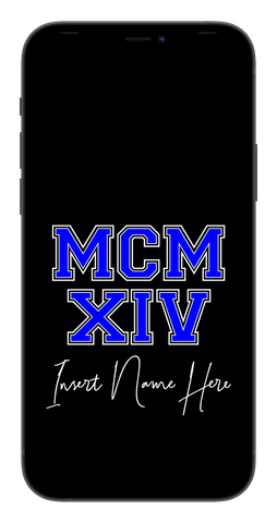 MCMXIV Custom Phone Wallpaper (Choose Color)