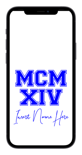 MCMXIV Custom Phone Wallpaper (Choose Color)