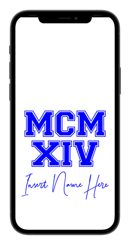 MCMXIV Custom Phone Wallpaper (Choose Color)