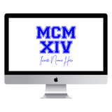 MCMXIV Custom Desktop Wallpaper (Choose Color)