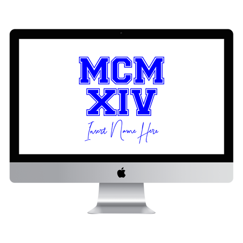 MCMXIV Custom Desktop Wallpaper (Choose Color)