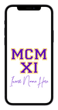 MCMXI Dawgs Edition Custom Phone Wallpaper (Choose Color)