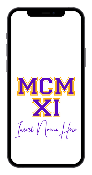 MCMXI Dawgs Edition Custom Phone Wallpaper (Choose Color)