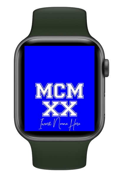 MCMXX Custom Smartwatch Wallpaper (Choose Color)