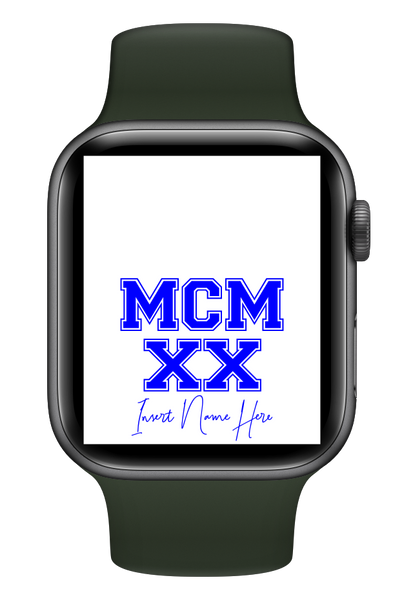 MCMXX Custom Smartwatch Wallpaper (Choose Color)