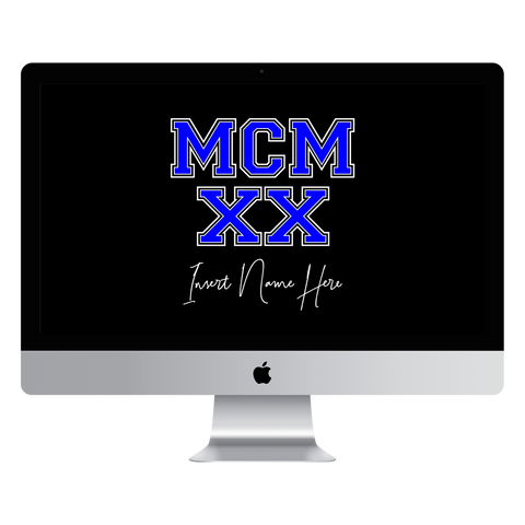 MCMXX Custom Desktop Wallpaper (Choose Color)