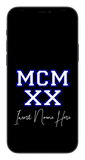 MCMXX Custom Phone Wallpaper (Choose Color)