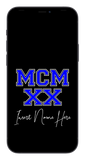 MCMXX Custom Phone Wallpaper (Choose Color)