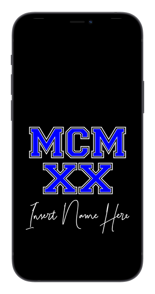 MCMXX Custom Phone Wallpaper (Choose Color)