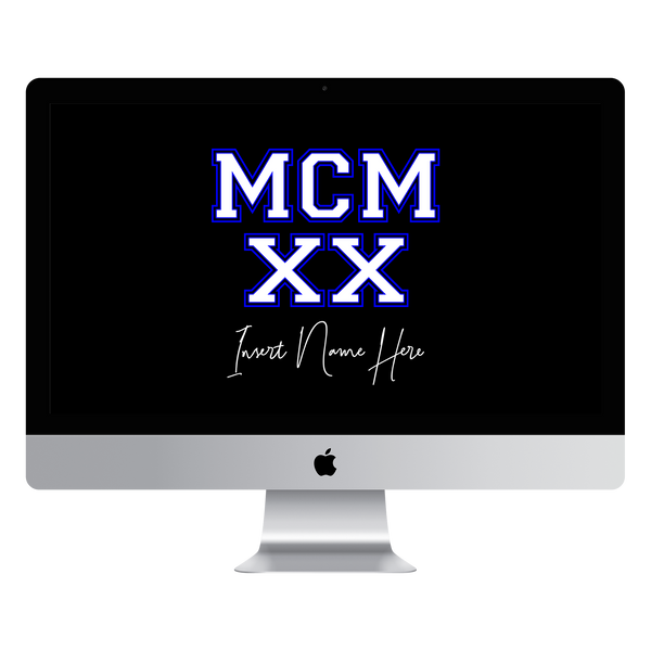 MCMXX Custom Desktop Wallpaper (Choose Color)
