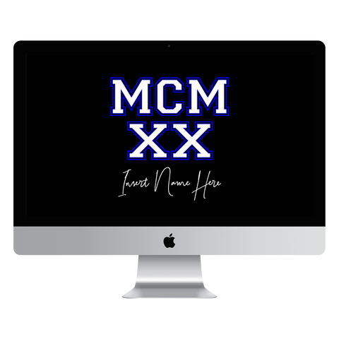 MCMXX Custom Desktop Wallpaper (Choose Color)