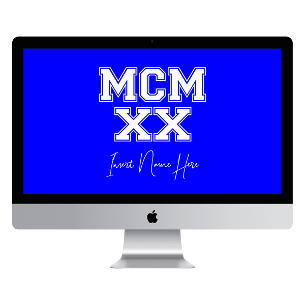 MCMXX Custom Desktop Wallpaper (Choose Color)