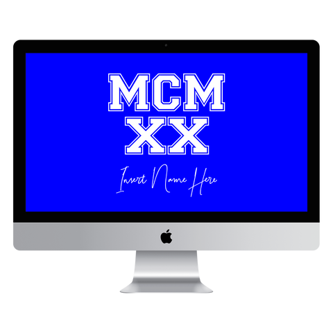 MCMXX Custom Desktop Wallpaper (Choose Color)
