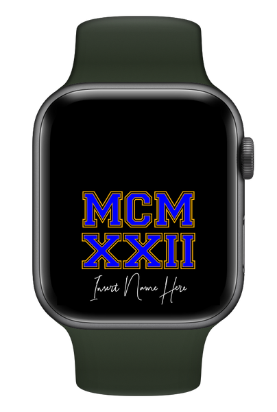 MCMXXII Custom Smartwatch Wallpaper (Choose Color)