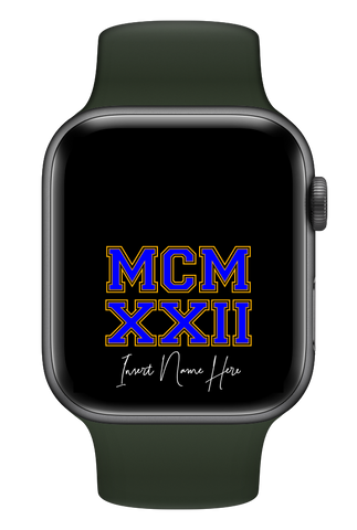 MCMXXII Custom Smartwatch Wallpaper (Choose Color)