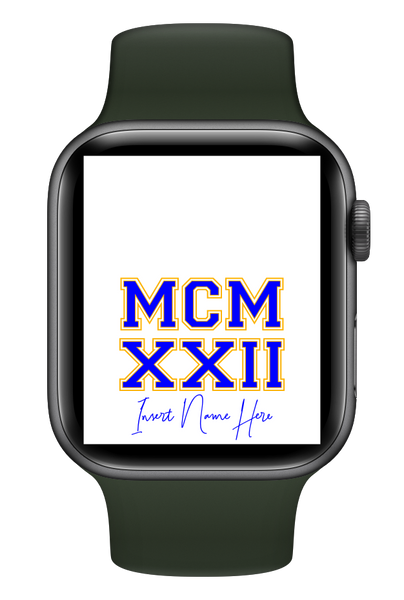 MCMXXII Custom Smartwatch Wallpaper (Choose Color)