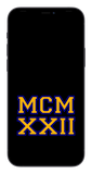 MCMXXII Phone Wallpaper (Choose Color)
