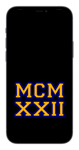 MCMXXII Phone Wallpaper (Choose Color)