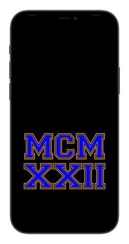 MCMXXII Phone Wallpaper (Choose Color)