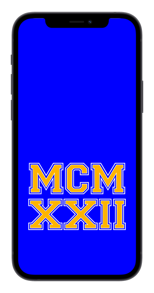 MCMXXII Phone Wallpaper (Choose Color)