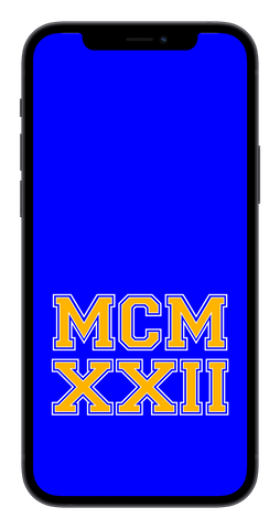 MCMXXII Phone Wallpaper (Choose Color)