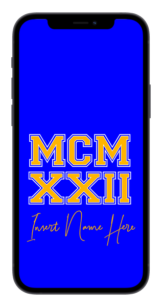MCMXXII Custom Phone Wallpaper (Choose Color)