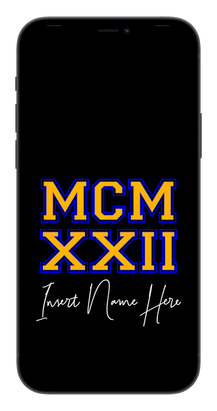 MCMXXII Custom Phone Wallpaper (Choose Color)