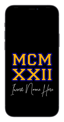 MCMXXII Custom Phone Wallpaper (Choose Color)