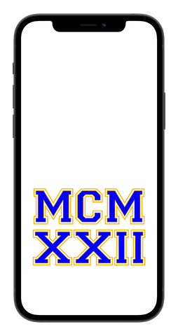 MCMXXII Phone Wallpaper (Choose Color)