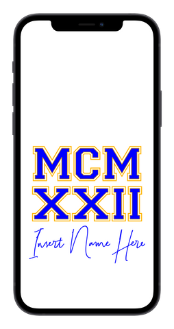 MCMXXII Custom Phone Wallpaper (Choose Color)