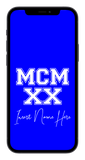 MCMXX Custom Phone Wallpaper (Choose Color)