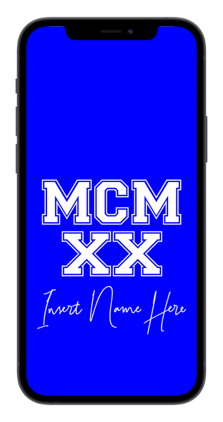 MCMXX Custom Phone Wallpaper (Choose Color)
