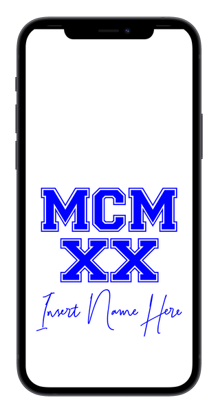 MCMXX Custom Phone Wallpaper (Choose Color)