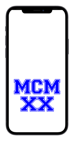 MCMXX Phone Wallpaper (Choose Color)
