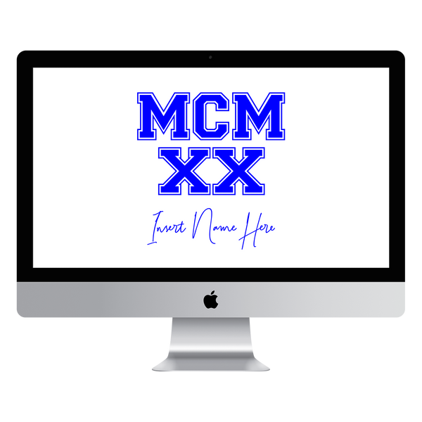 MCMXX Custom Desktop Wallpaper (Choose Color)