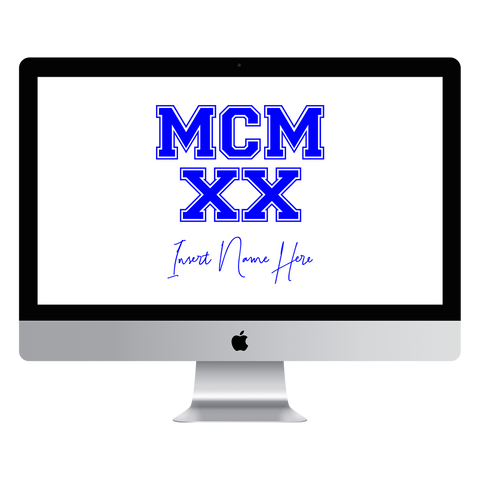 MCMXX Custom Desktop Wallpaper (Choose Color)