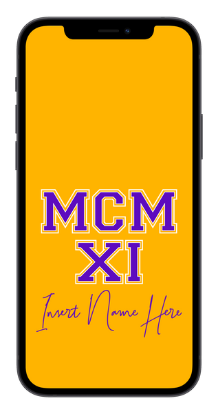 MCMXI Dawgs Edition Custom Phone Wallpaper (Choose Color)