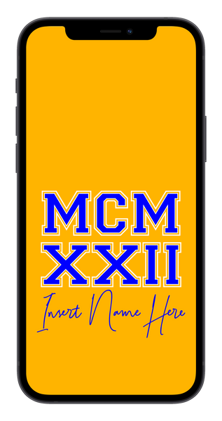 MCMXXII Custom Phone Wallpaper (Choose Color)