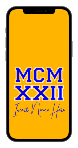MCMXXII Custom Phone Wallpaper (Choose Color)