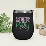 Sippin Pretty Insulated Wine Tumbler - Black