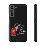 AOML - Black Phone Case With Card Holder