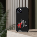 AOML - Black Phone Case With Card Holder