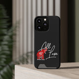 AOML - Black Phone Case With Card Holder