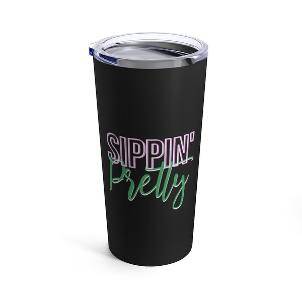 Sippin Pretty Tumbler 20oz - Black