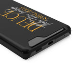 Line Up! Phone Case With Card Holder