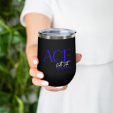 Line Up! Wine Tumbler - Black