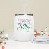 Sippin Pretty Insulated Wine Tumbler - White