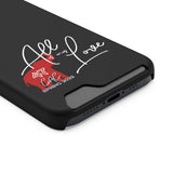 AOML - Black Phone Case With Card Holder