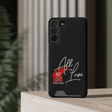 AOML - Black Phone Case With Card Holder