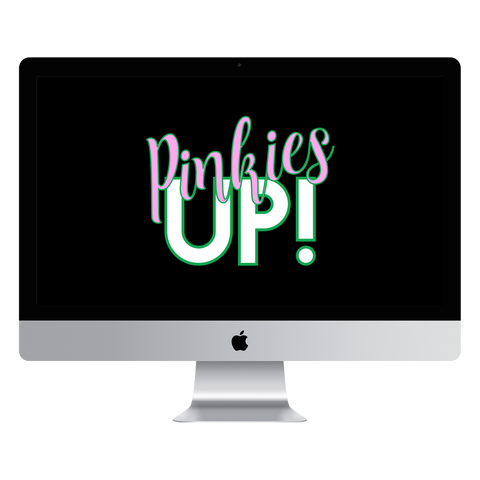 Pinkies Up! Desktop Wallpaper